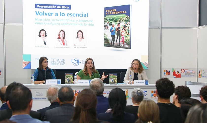 Dra. Luciana de la Fuente presentó Volver a lo esencial en la FIL Lima 2026