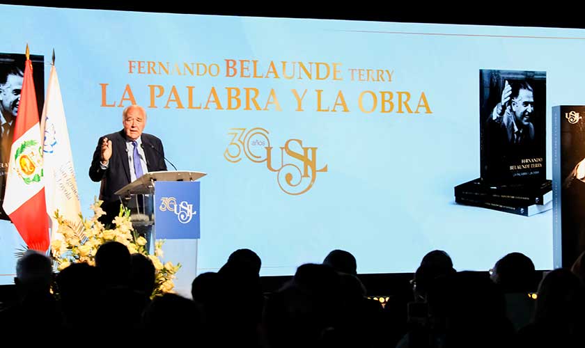 USIL presenta libro que recoge el pensamiento de Fernando Belaunde Terry