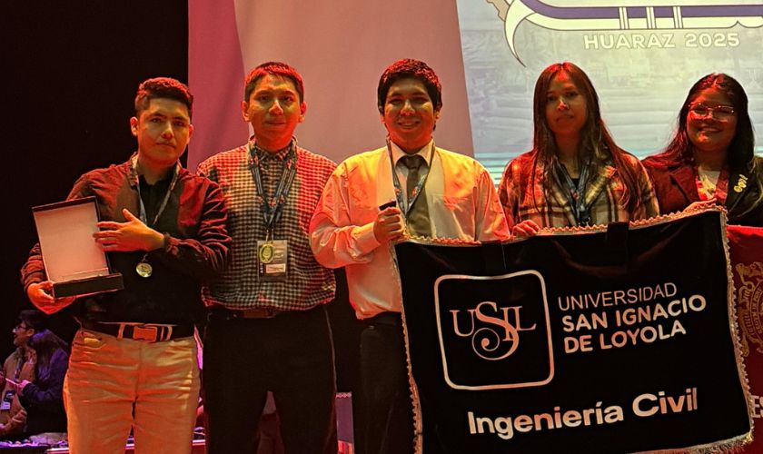 Estudiantes de la USIL ganan el primer lugar en el Congreso Nacional de Ingeniería Civil Estudiantes de la USIL ganan el primer lugar en el Congreso Nacional de Ingeniería Civil
