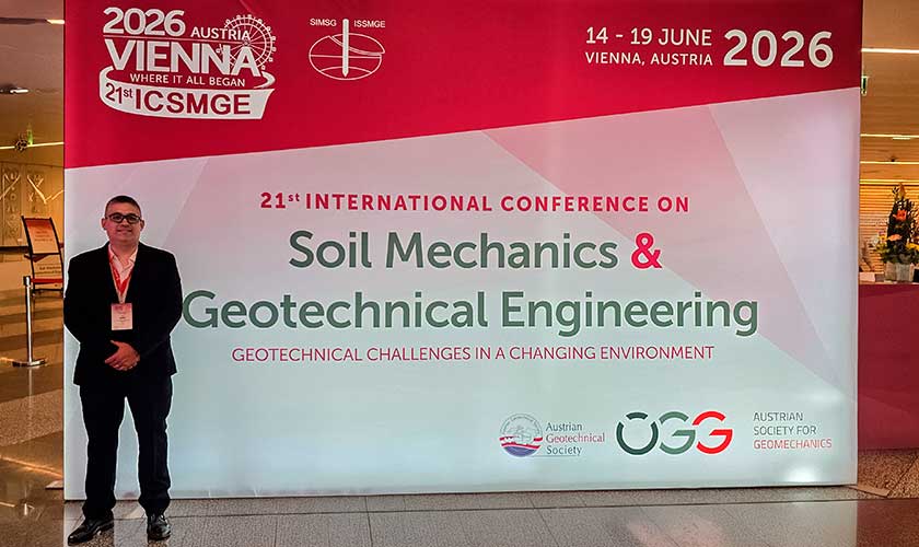 Docente de Ingeniería Civil de la USIL participa en congreso mundial de geotecnia