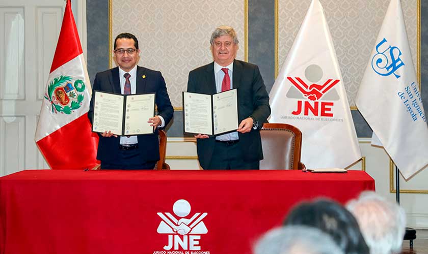 USIL y el JNE firman alianza para fortalecer la democracia en el Perú