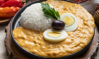 Plato de ají de gallina